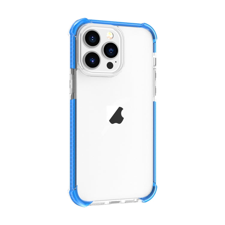 For iPhone 15 Pro Max Four-corner Shockproof TPU + Acrylic Phone Case(Blue) - iPhone 15 Pro Max Cases by PMC TechLife | Online Shopping South Africa | PMC TechLife