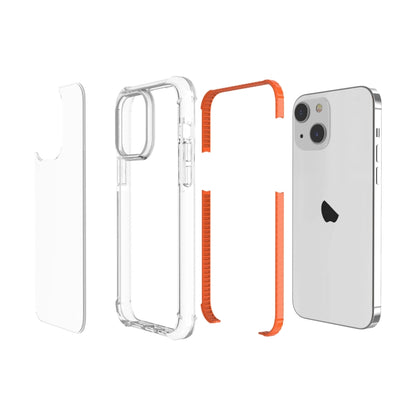 For iPhone 15 Plus Four-corner Shockproof TPU + Acrylic Phone Case(Orange) - iPhone 15 Plus Cases by PMC Jewellery | Online Shopping South Africa | PMC Jewellery