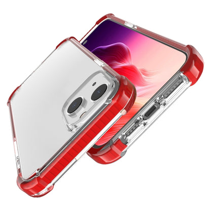 For iPhone 15 Plus Four-corner Shockproof TPU + Acrylic Phone Case(Red) - iPhone 15 Plus Cases by PMC Jewellery | Online Shopping South Africa | PMC Jewellery