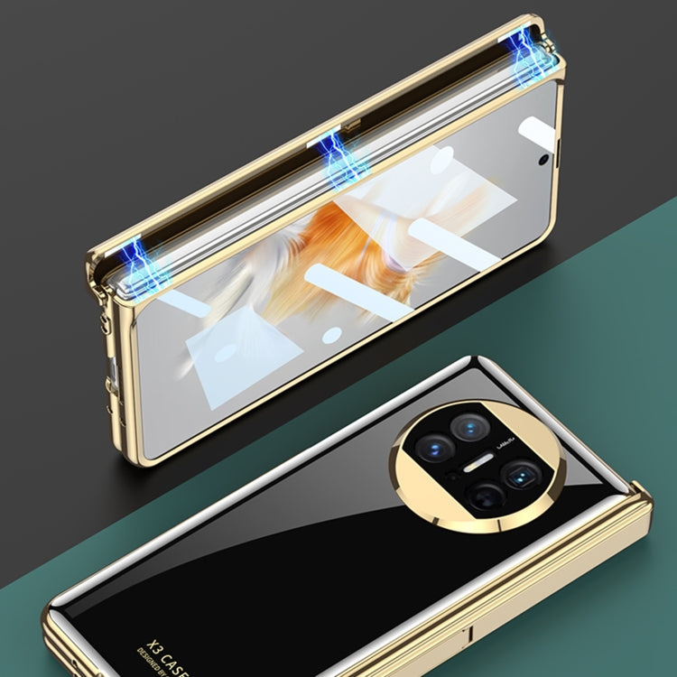 For Huawei Mate X3 GKK Integrated Plating Hinge Folding Phone Case(White) - free shipping - PMC TechLife - Order now!