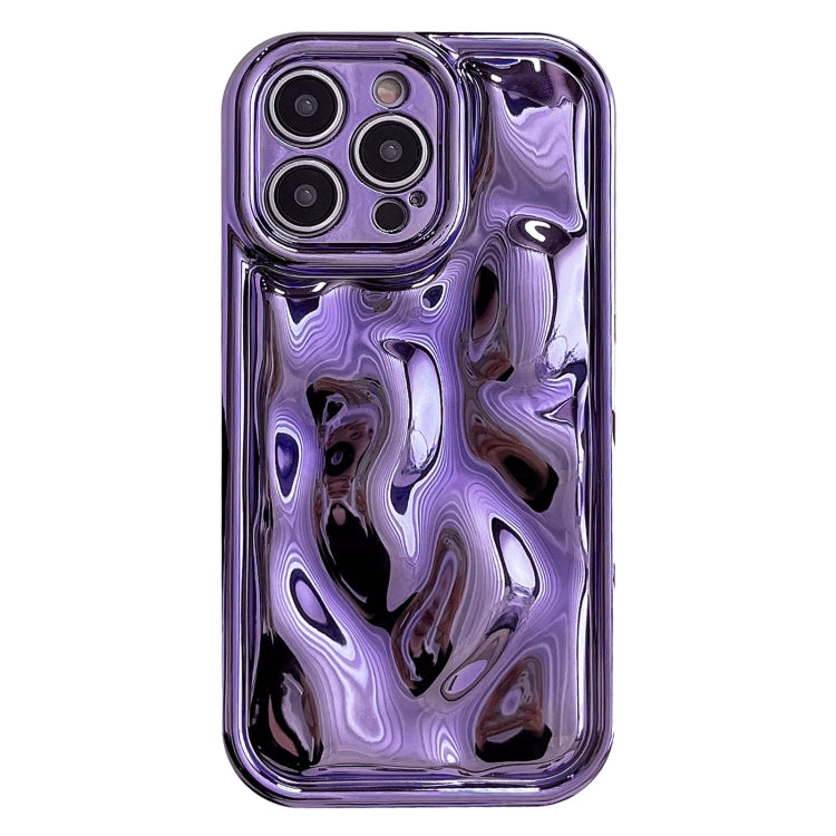 For iPhone 12 Pro Electroplating Meteorite Texture TPU Phone Case(Purple) - iPhone 12 / 12 Pro Cases by PMC Jewellery | Online Shopping South Africa | PMC Jewellery