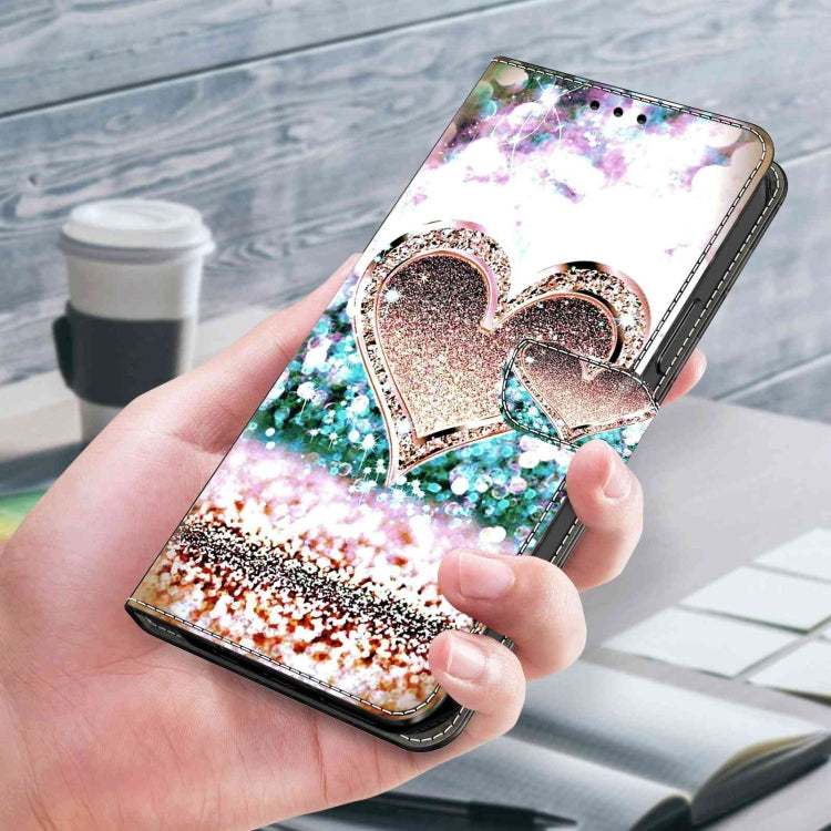 For Xiaomi Redmi 9A Crystal 3D Shockproof Protective Leather Phone Case(Pink Diamond Heart) - free shipping - PMC TechLife - Order now!
