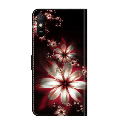 For Xiaomi Redmi 9A Crystal 3D Shockproof Protective Leather Phone Case(Fantastic Flower) - Xiaomi Cases by PMC Jewellery | Online Shopping South Africa | PMC Jewellery