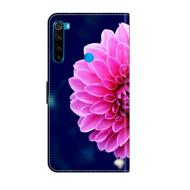 For Xiaomi Redmi Note 8 Crystal 3D Shockproof Protective Leather Phone Case(Pink Petals) - Xiaomi Cases by PMC Jewellery | Online Shopping South Africa | PMC Jewellery