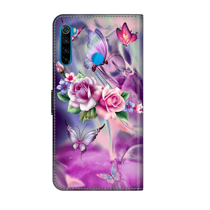 For Xiaomi Redmi Note 8T Crystal 3D Shockproof Protective Leather Phone Case(Butterfly) - Xiaomi Cases by PMC Jewellery | Online Shopping South Africa | PMC Jewellery