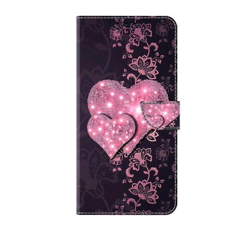 For Xiaomi Redmi Note 8T Crystal 3D Shockproof Protective Leather Phone Case(Lace Love) - Xiaomi Cases by PMC Jewellery | Online Shopping South Africa | PMC Jewellery