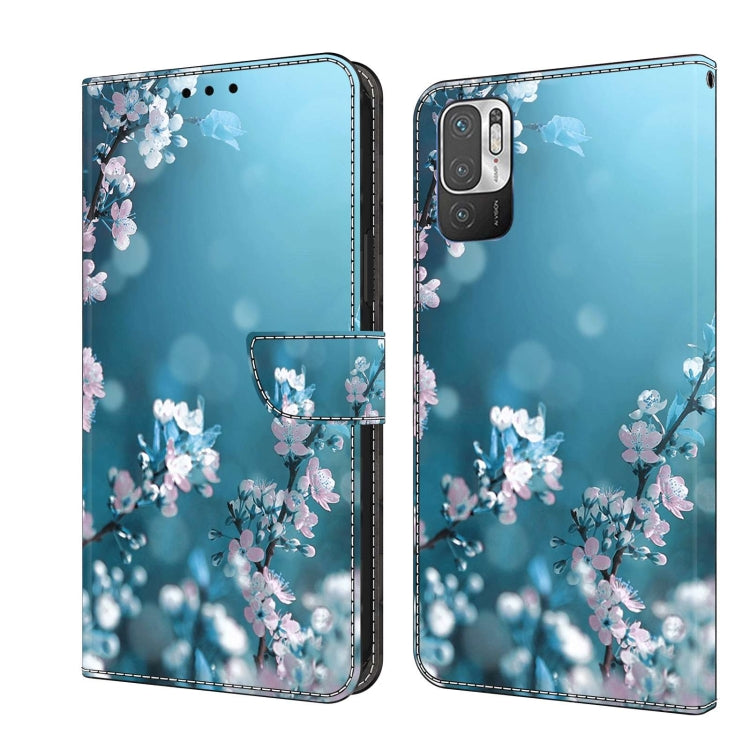 For Xiaomi Redmi Note 10 5G Crystal 3D Shockproof Protective Leather Phone Case(Plum Flower) - free shipping - PMC TechLife - Order now!