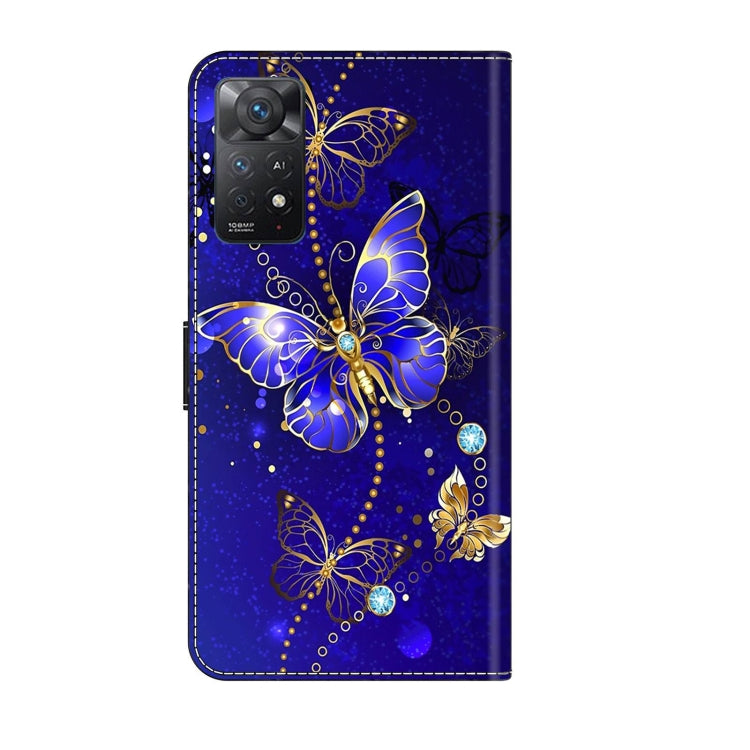 For Xiaomi Redmi Note 11 Pro 5G / 4G Global Crystal 3D Shockproof Protective Leather Phone Case(Diamond Butterfly) - Xiaomi Cases by PMC Jewellery | Online Shopping South Africa | PMC Jewellery