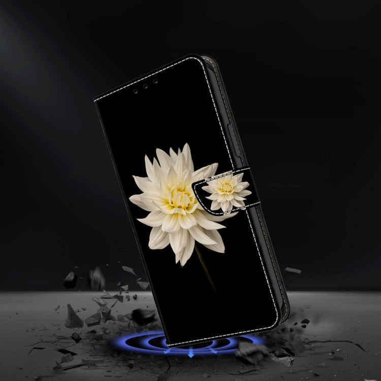 For Xiaomi Redmi Note 11 Global Crystal 3D Shockproof Protective Leather Phone Case(White Flower) - free shipping - PMC TechLife - Order now!