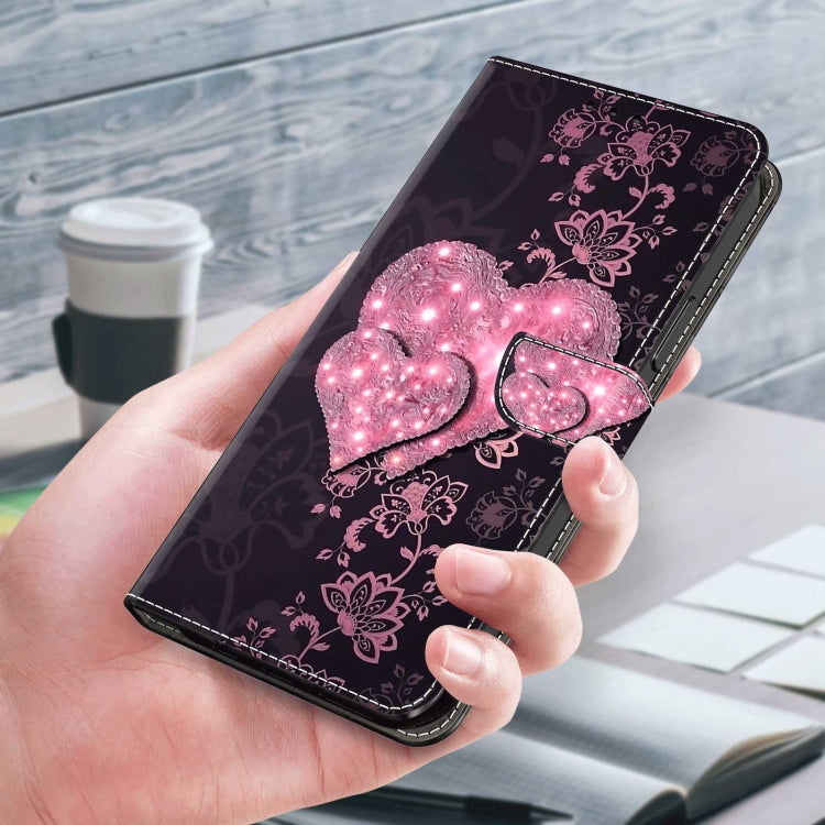 For Xiaomi Redmi Note 12 Pro+ Crystal 3D Shockproof Protective Leather Phone Case(Lace Love) - free shipping - PMC TechLife - Order now!