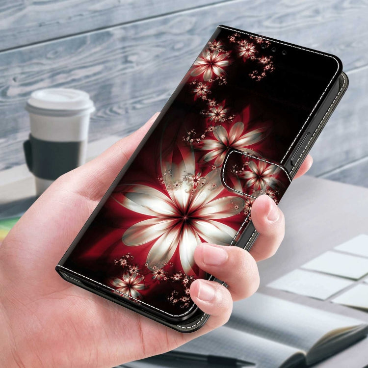 For Xiaomi Redmi Note 12 4G Crystal 3D Shockproof Protective Leather Phone Case(Fantastic Flower) - free shipping - PMC TechLife - Order now!