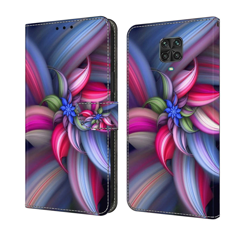 For Xiaomi Redmi Note 9 Pro Crystal 3D Shockproof Protective Leather Phone Case(Colorful Flower) - free shipping - PMC TechLife - Order now!