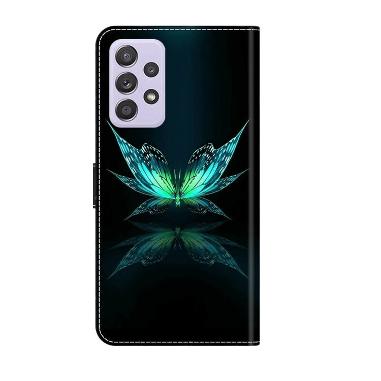 For Samsung Galaxy A52 / A52s 5G Crystal 3D Shockproof Protective Leather Phone Case(Reflection Dutterfly) - free shipping - PMC TechLife - Order now!