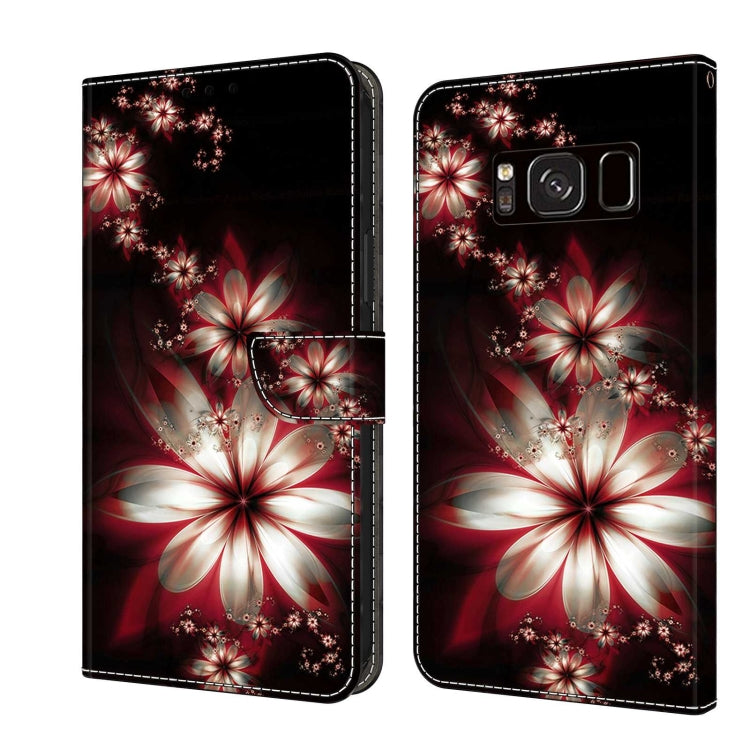 For Samsung Galaxy S8 Crystal 3D Shockproof Protective Leather Phone Case(Fantastic Flower) - free shipping - PMC TechLife - Order now!