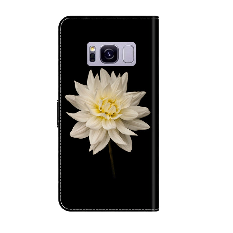 For Samsung Galaxy S8+ Crystal 3D Shockproof Protective Leather Phone Case(White Flower) - free shipping - PMC TechLife - Order now!