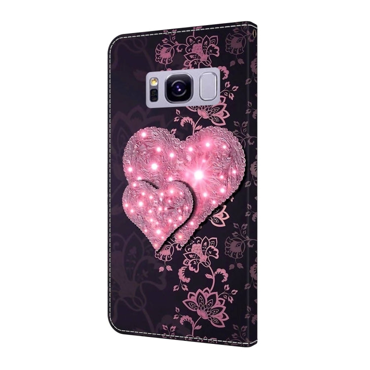 For Samsung Galaxy S8+ Crystal 3D Shockproof Protective Leather Phone Case(Lace Love) - free shipping - PMC TechLife - Order now!