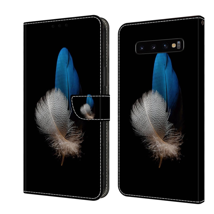 For Samsung Galaxy S10+ Crystal 3D Shockproof Protective Leather Phone Case(Two Branches) - free shipping - PMC TechLife - Order now!