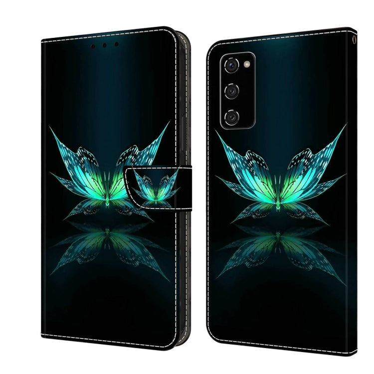 For Samsung Galaxy S20 FE Crystal 3D Shockproof Protective Leather Phone Case(Reflection Dutterfly) - free shipping - PMC TechLife - Order now!