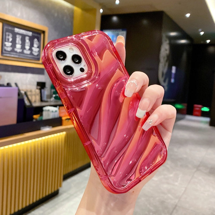 For iPhone 14 Plus Laser Sequin Waves TPU Phone Case(Red) - free shipping - PMC TechLife - Order now!