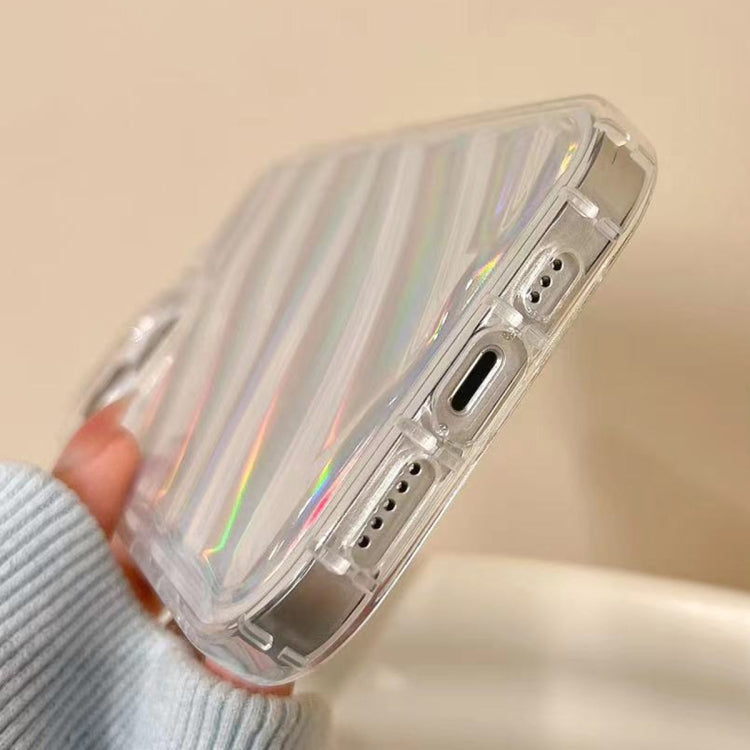 For iPhone 11 Pro Max Laser Sequin Waves TPU Phone Case(Transparent) - free shipping - PMC TechLife - Order now!