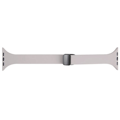 For Apple Watch 2 42mm Magnetic Buckle Slim Silicone Watch Band(Rock Grey) - Watch Bands by PMC Jewellery | Online Shopping South Africa | PMC Jewellery