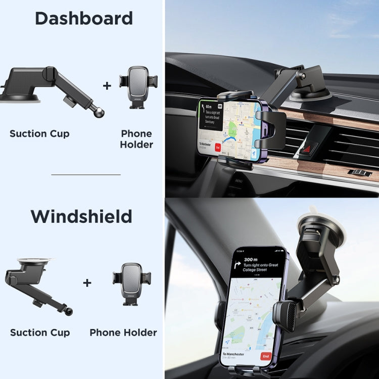 JOYROOM JR-ZS350 Car Dashboard Sucker Phone Holder(Black) - Car Holders by JOYROOM | Online Shopping South Africa | PMC Jewellery