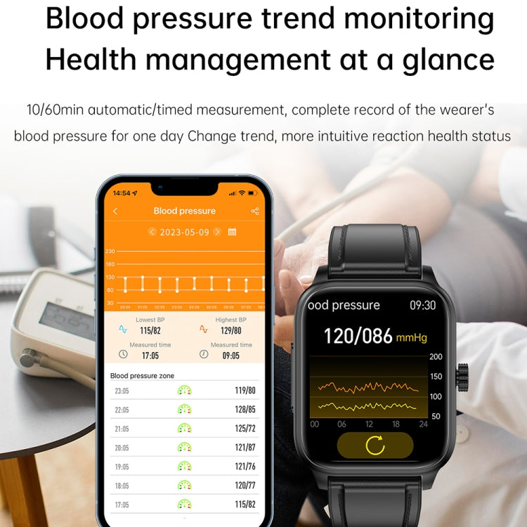 ET540 1.91 inch IP67 Waterproof Silicone Band Smart Watch, Support ECG / Non-invasive Blood Glucose Measurement(Red) - Smart Watches by PMC Jewellery | Online Shopping South Africa | PMC Jewellery