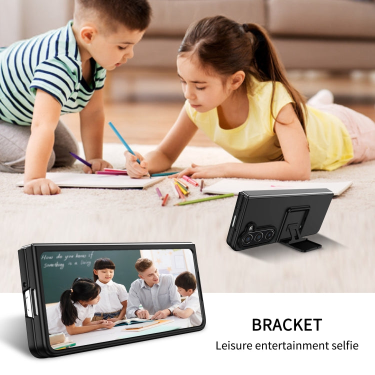 For Samsung Galaxy Z Fold5 Three-dimensional Folding Holder PC Phone Case(Black) - free shipping - PMC TechLife - Order now!