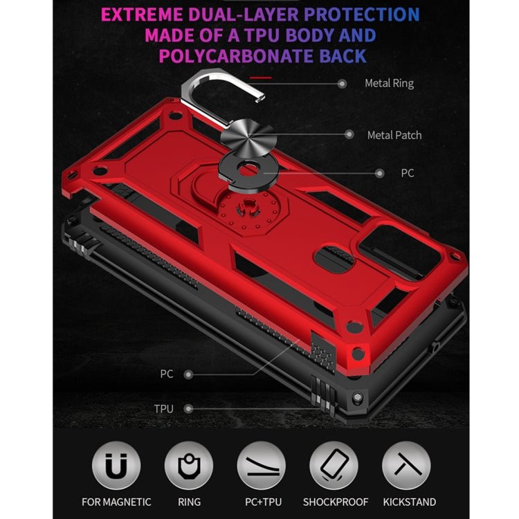 For Samsung Galaxy A21s Shockproof TPU + PC Protective Case with 360 Degree Rotating Holder(Black) - Galaxy Phone Cases by PMC TechLife | Online Shopping South Africa | PMC TechLife