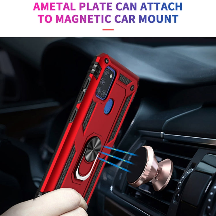 For Samsung Galaxy A21s Shockproof TPU + PC Protective Case with 360 Degree Rotating Holder(Black) - Galaxy Phone Cases by PMC TechLife | Online Shopping South Africa | PMC TechLife