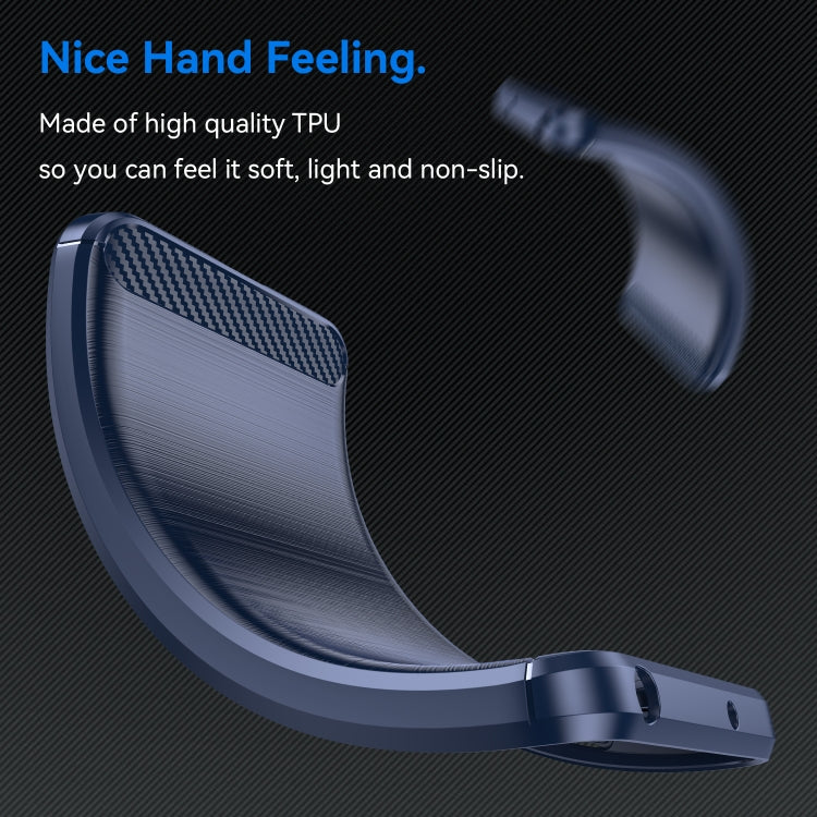 For Nokia C110 Brushed Texture Carbon Fiber TPU Phone Case(Blue) - free shipping - PMC TechLife - Order now!
