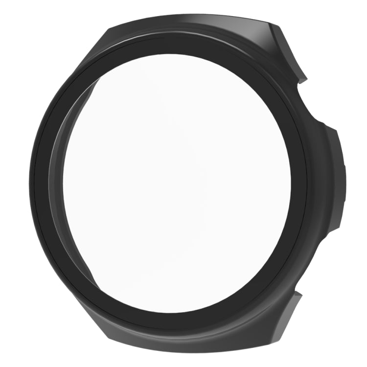 For Huawei Watch 4 Pro Tempered Film + PC Integrated Watch Protective Case(Black) - Watch Cases by PMC TechLife | Online Shopping South Africa | PMC TechLife