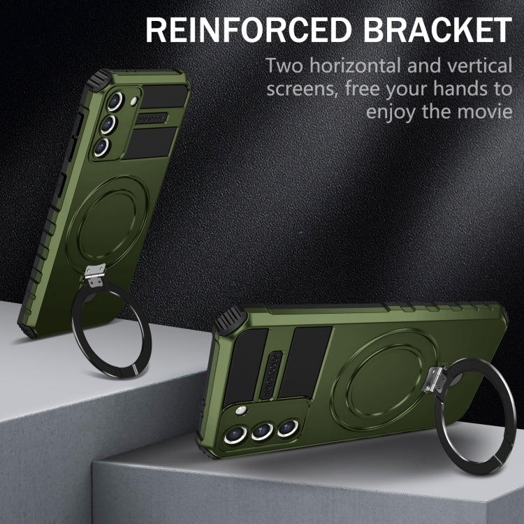 For Samsung Galaxy S21 5G MagSafe Magnetic Holder Phone Case(Green) - free shipping - PMC TechLife - Order now!