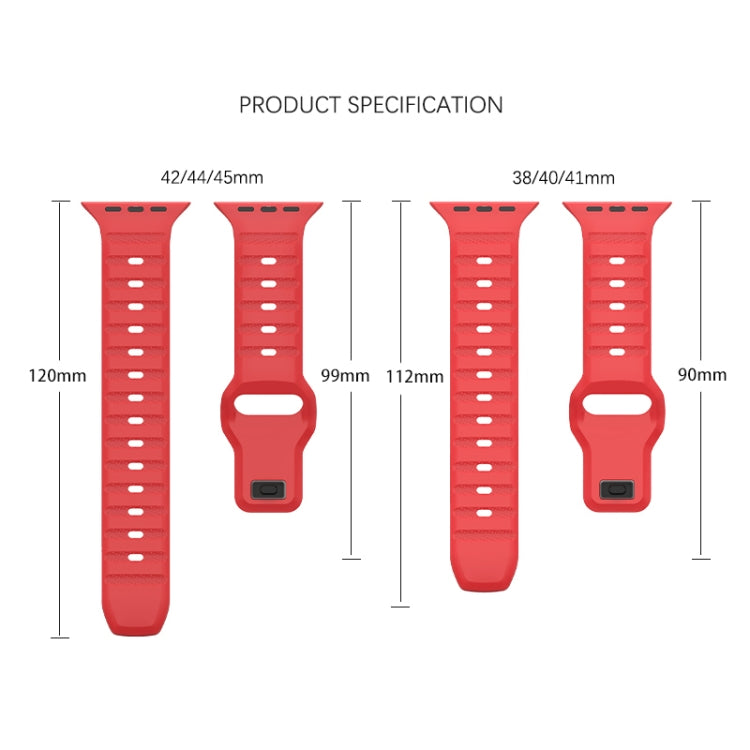 For Apple Watch 8 45mm  Dot Texture Fluororubber Watch Band(Nebula Pink) - Watch Bands by PMC TechLife | Online Shopping South Africa | PMC TechLife
