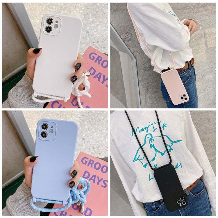 For iPhone 15 Pro Crossbody Lanyard Liquid Silicone Case(Pine Needle Green) - free shipping - PMC TechLife - Order now!