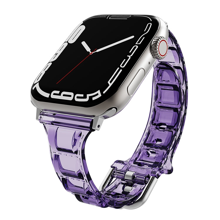 For Apple Watch 3 38mm Cube Airbag Clear TPU Watch Band(Pink) - Watch Bands by PMC TechLife | Online Shopping South Africa | PMC TechLife