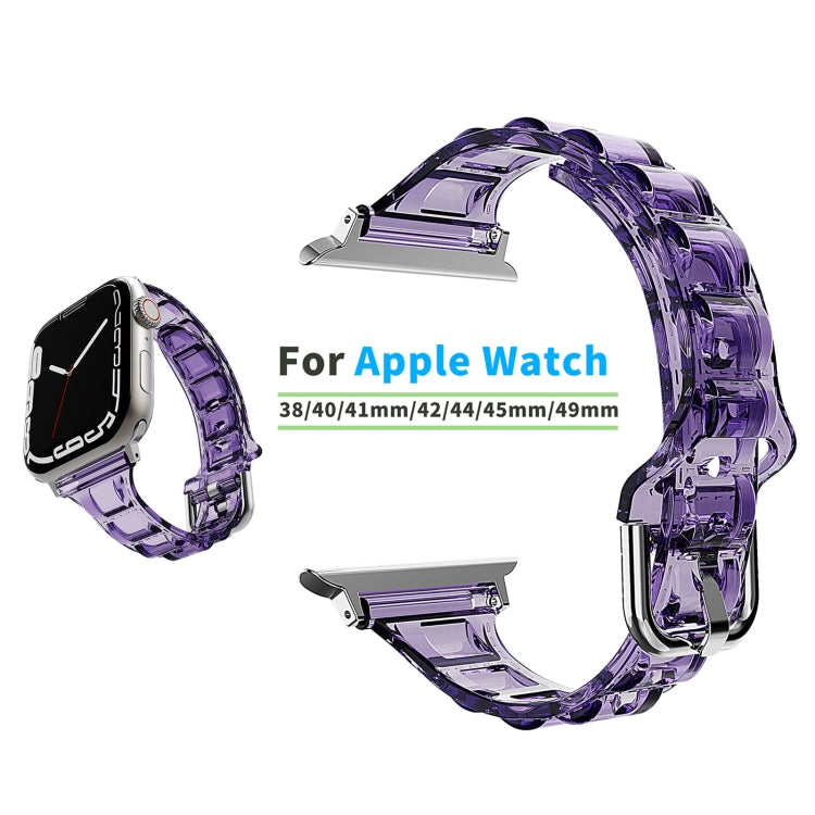 For Apple Watch 2 38mm Cube Airbag Clear TPU Watch Band(Pink) - Watch Bands by PMC TechLife | Online Shopping South Africa | PMC TechLife