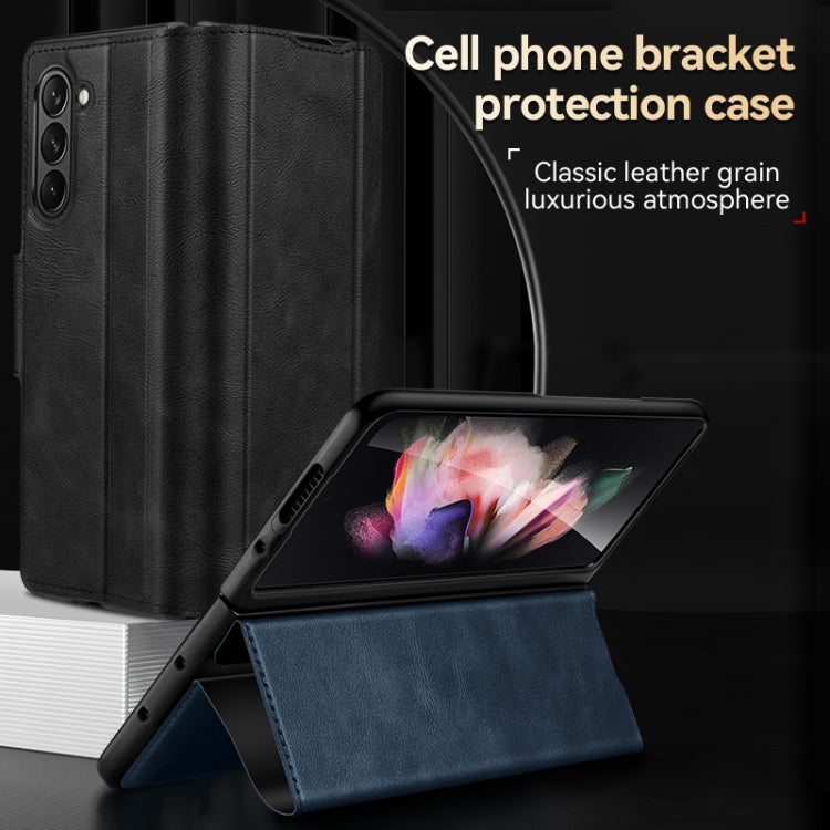 For Samsung Galaxy Z Fold5 SULADA All-inclusive Magnetic Snap Flip Leather Phone Case(Red) - free shipping - PMC TechLife - Order now!