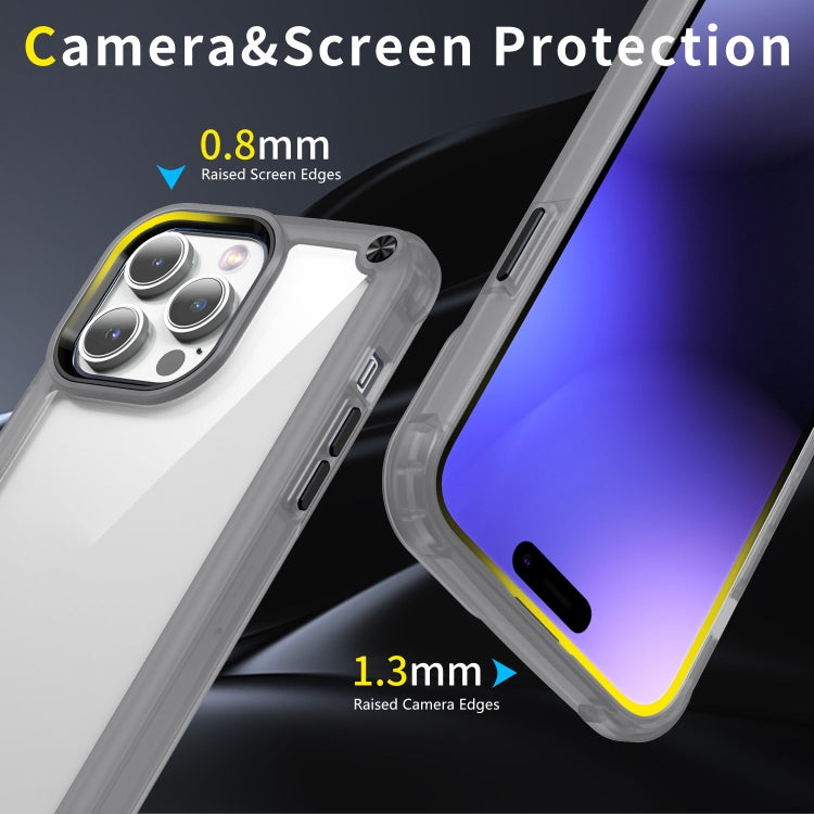 For iPhone 12 Pro Max Skin Feel TPU + PC Phone Case(Transparent Black) - free shipping - PMC TechLife - Order now!