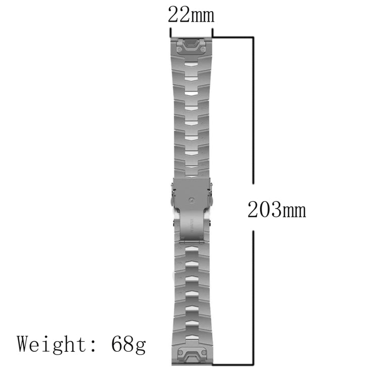 Compatible with Garmin Instinct 2 Solar Titanium Alloy Quick Release Watch Band(Titanium Gray) - free shipping - PMC TechLife - Order now!