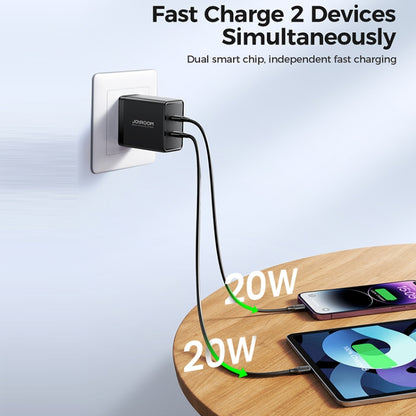 JOYROOM TCF09 40W Dual USB-C / Type-C 2PD Mini Intelligent Fast Charger(US Plug) - USB Charger by JOYROOM | Online Shopping South Africa | PMC Jewellery