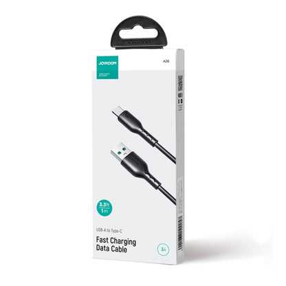 JOYROOM SA26-AC3 Flash Charge Series 3A USB to USB-C / Type-C Fast Charging Data Cable, Cable Length:1m(Black) - USB-C & Type-C Cable by JOYROOM | Online Shopping South Africa | PMC Jewellery