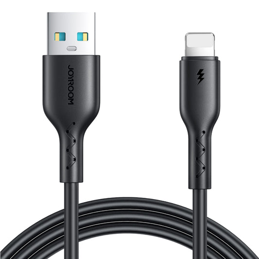 JOYROOM SA26-AL3 Flash Charge Series 3A USB to 8 Pin Fast Charging Data Cable, Cable Length:1m(Black) - Normal Style Cable by JOYROOM | Online Shopping South Africa | PMC Jewellery | Buy Now Pay Later Mobicred