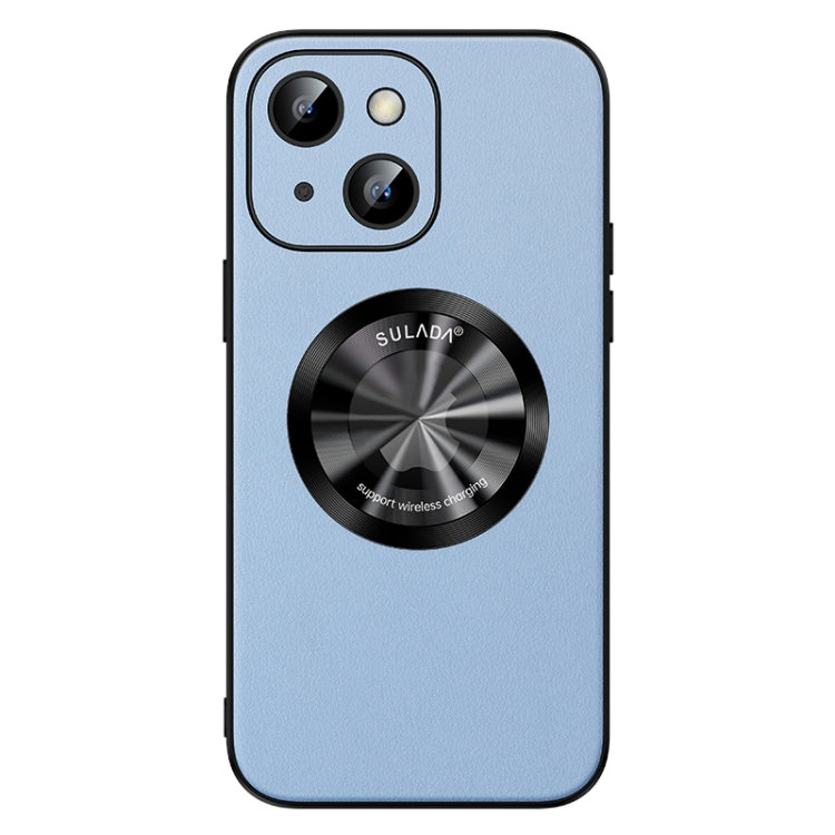 For iPhone 15 Plus SULADA Microfiber Leather MagSafe Magnetic Phone Case(Sierra Blue) - iPhone 15 Plus Cases by SULADA | Online Shopping South Africa | PMC TechLife