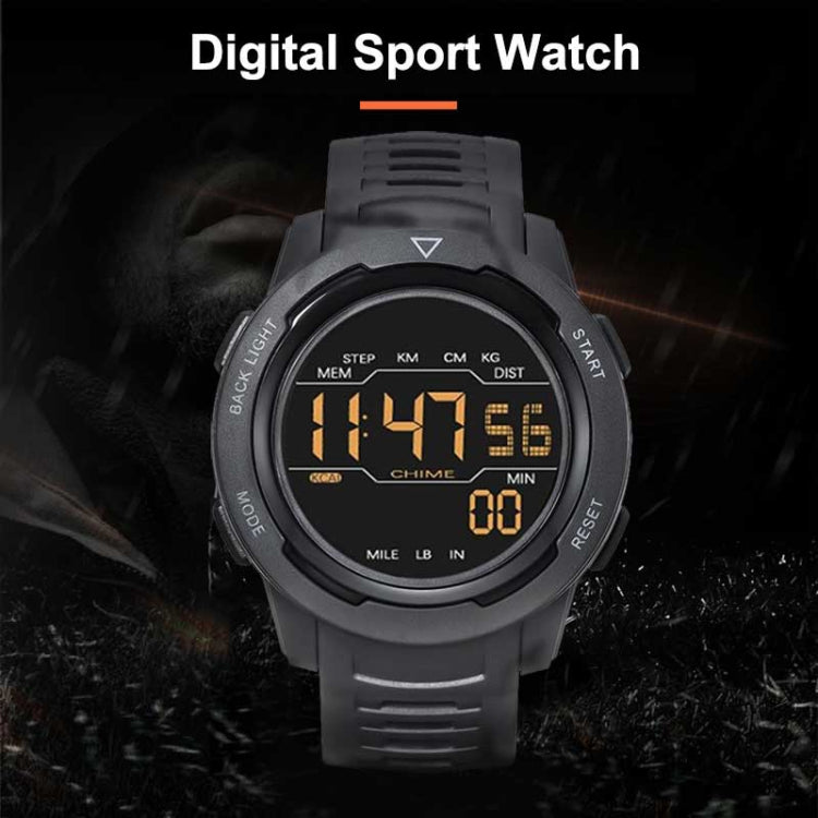 SPOVAN P100 LED Luminous Pedometer Multifunctional Sports Electronic Watch(Black) - LED Digital Watches by SPOVAN | Online Shopping South Africa | PMC Jewellery