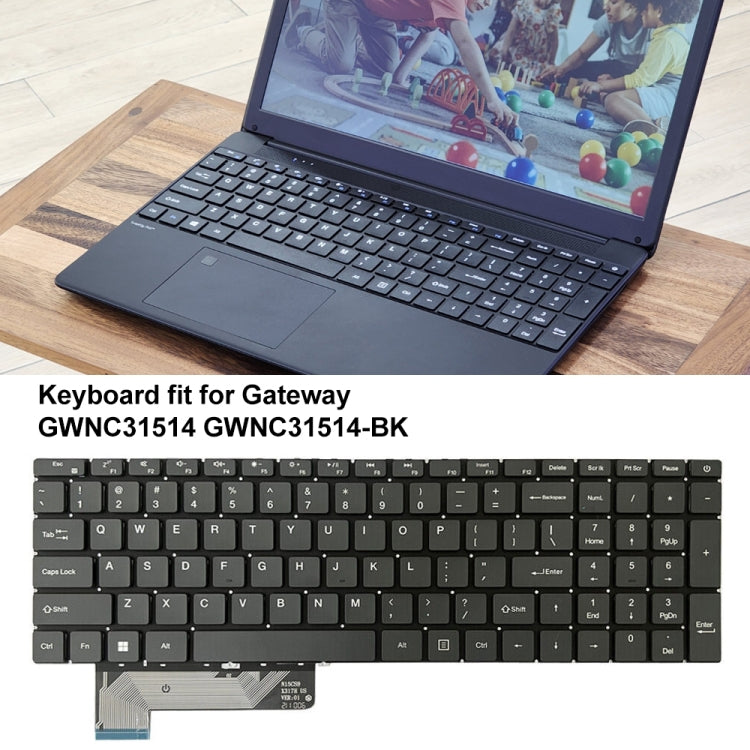 For Gateway GWNC31514 N15CS9/X317H US Version Laptop Keyboard(Dark Grey) - Replacement Keyboards by PMC TechLife | Online Shopping South Africa | PMC TechLife | Buy Now Pay Later Mobicred