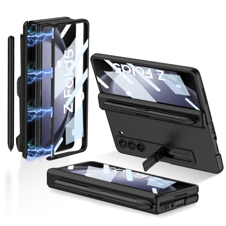For Samsung Galaxy Z Fold5 GKK Full Coverage Magnetic Fold Hinge Phone Case with Pen Slots(Black) - free shipping - PMC TechLife - Order now!