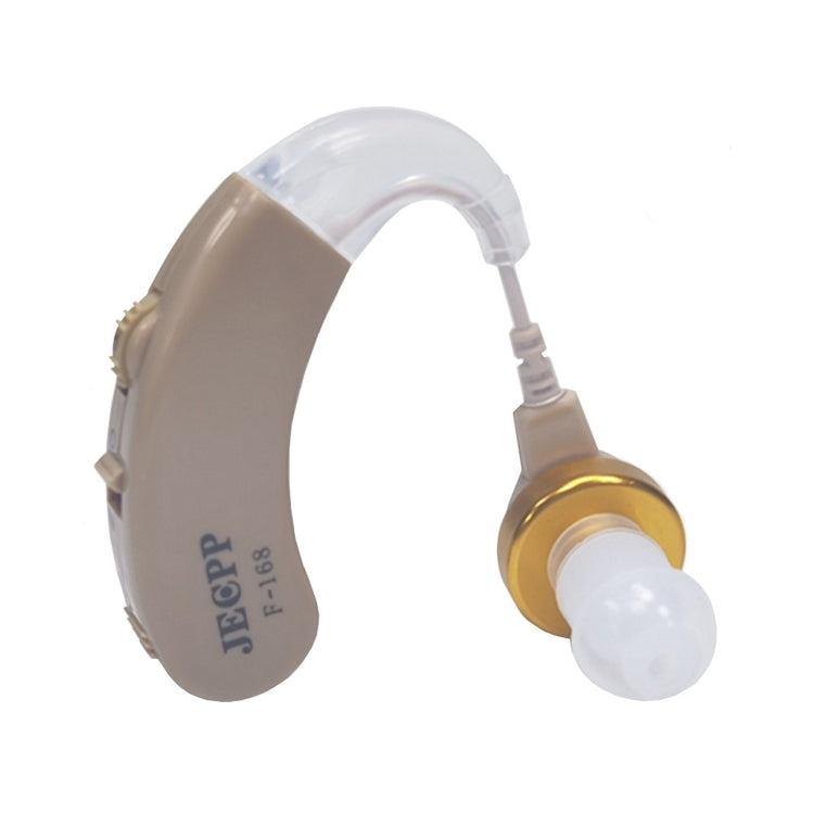 KAIXINWEI F-168 DC1.5V Earhook Hearing Aid Sound Amplifier(Khaki) - Hearing Aids by PMC Jewellery | Online Shopping South Africa | PMC Jewellery