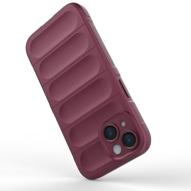 For iPhone 15 Magic Shield TPU + Flannel Phone Case(Dark Green) - free shipping - PMC TechLife - Order now!