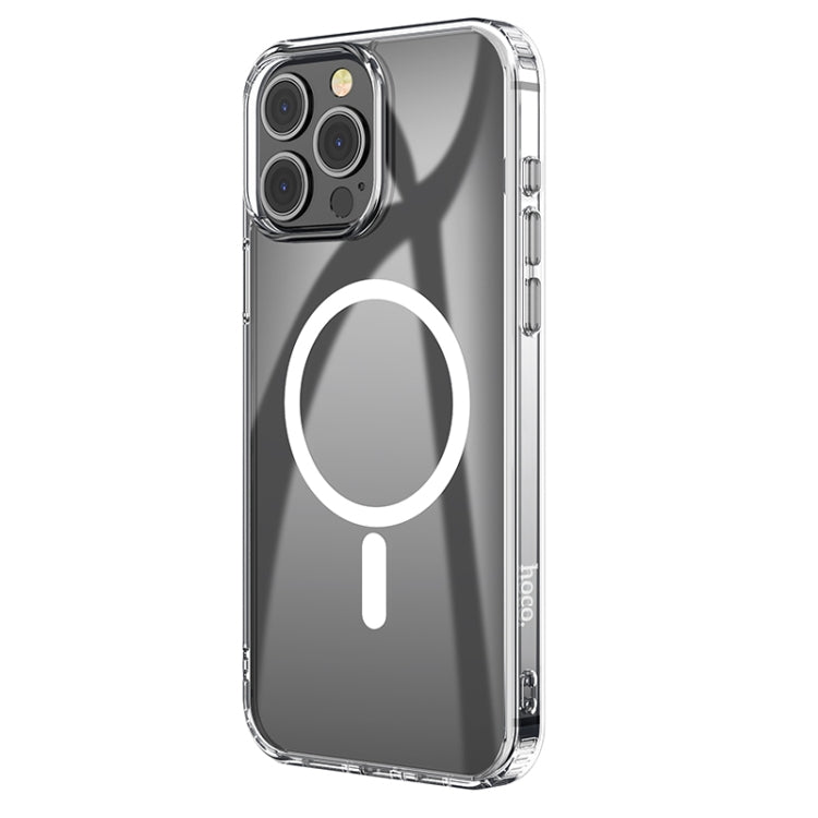 For iPhone 15 Pro hoco SagSafe Magnetic Series Airbag Shockproof Phone Case(Transparent) - iPhone 15 Pro Cases by hoco | Online Shopping South Africa | PMC Jewellery